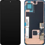 Google Pixel 8a (GKV4X, G6GPR, G8HHN, G576D) Display And Digitizer Without Frame Black Service Pack